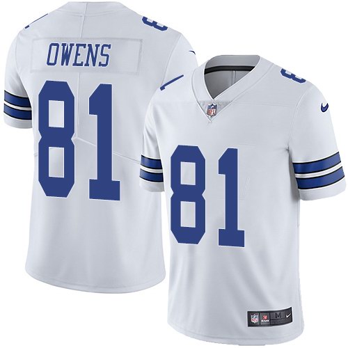 Nike Cowboys 81 Terrell Owens White Youth Vapor Untouchable Limited Jersey