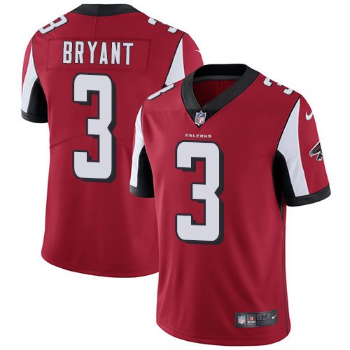 Nike Falcons 3 Matt Bryant Red Youth Vapor Untouchable Limited Jersey