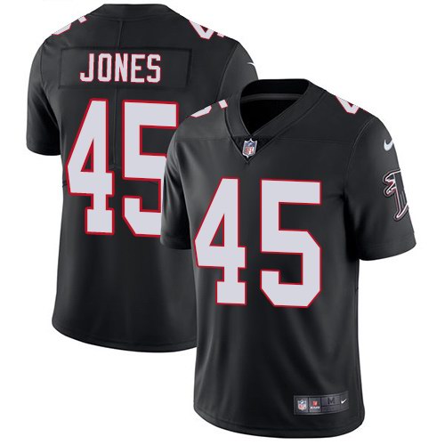 Nike Falcons 45 Deion Jones Black Vapor Untouchable Limited Jersey