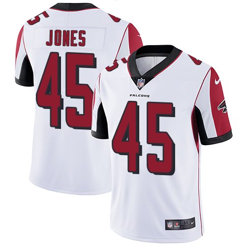 Nike Falcons 45 Deion Jones White Vapor Untouchable Limited Jersey - Click Image to Close