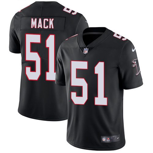 Nike Falcons 51 Alex Mack Black Vapor Untouchable Limited Jersey