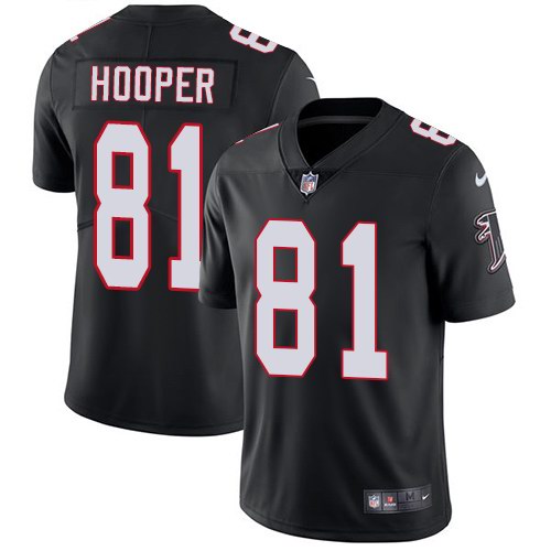 Nike Falcons 81 Austin Hooper Black Vapor Untouchable Limited Jersey