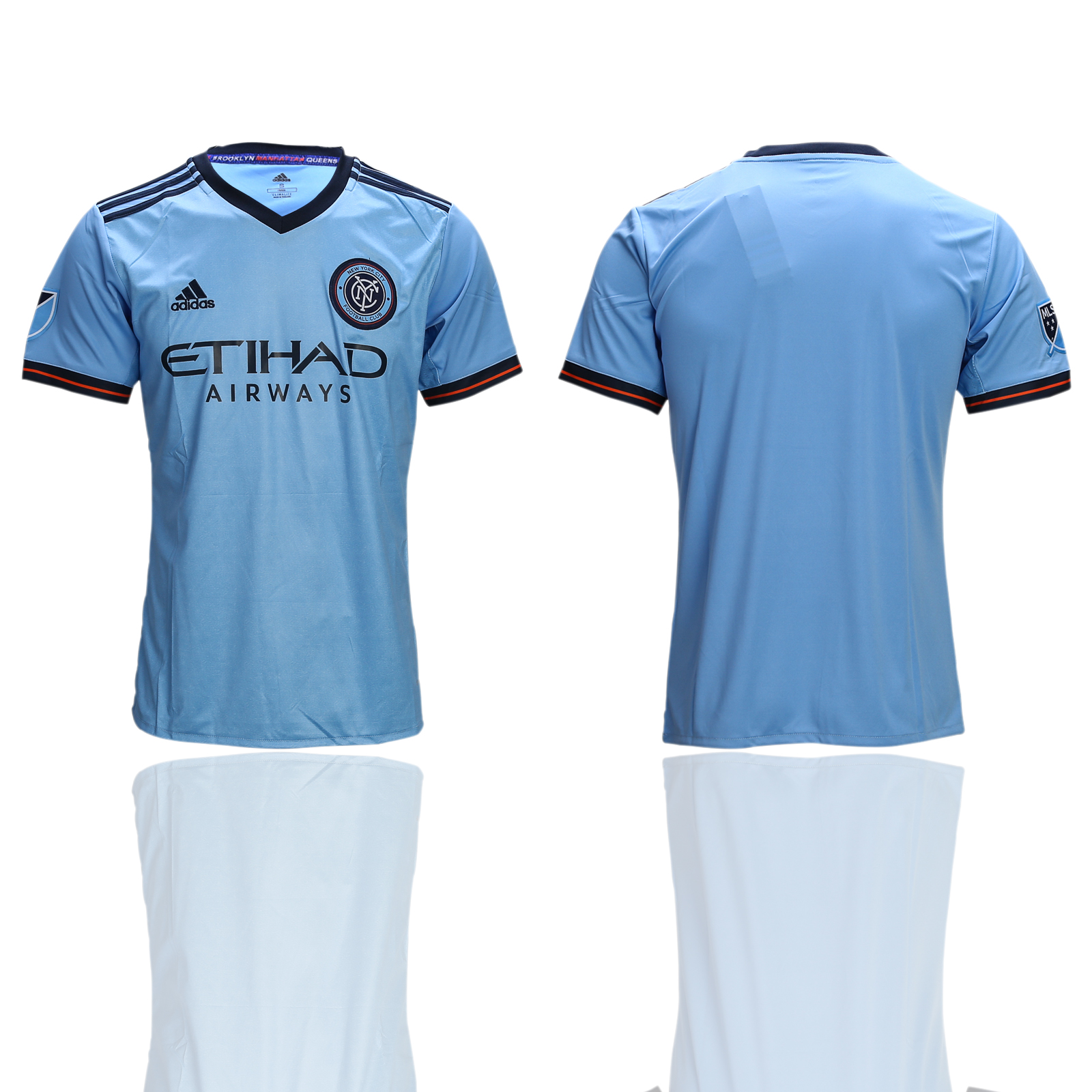 2018-19 New York City FC Home Thailand Soccer Jersey - Click Image to Close