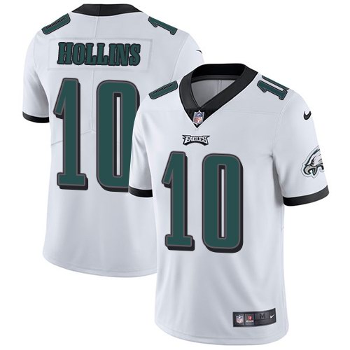 Nike Eagles 10 Mack Hollins White Youth Vapor Untouchable Limited Jersey