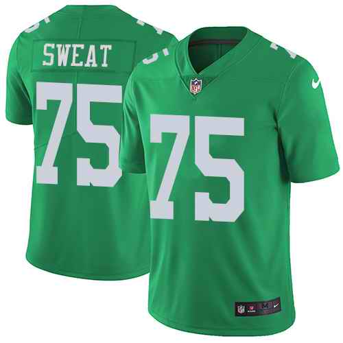 Nike Eagles 75 Josh Sweat Green Youth Color Rush Limited Jersey