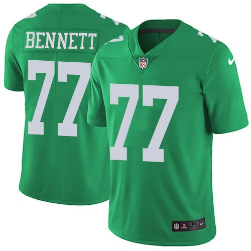 Nike Eagles 77 Michael Bennett Green Youth Color Rush Limited Jersey