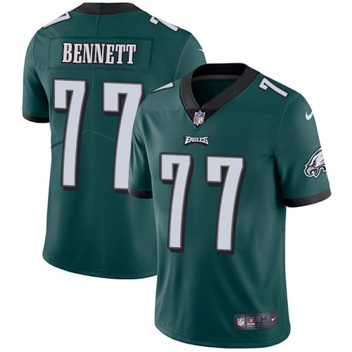 Nike Eagles 77 Michael Bennett Green Youth Vapor Untouchable Limited Jersey