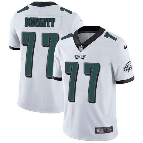Nike Eagles 77 Michael Bennett White Youth Vapor Untouchable Limited Jersey