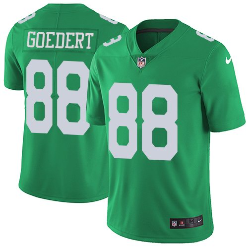 Nike Eagles 88 Dallas Goedert Green Youth Color Rush Limited Jersey - Click Image to Close