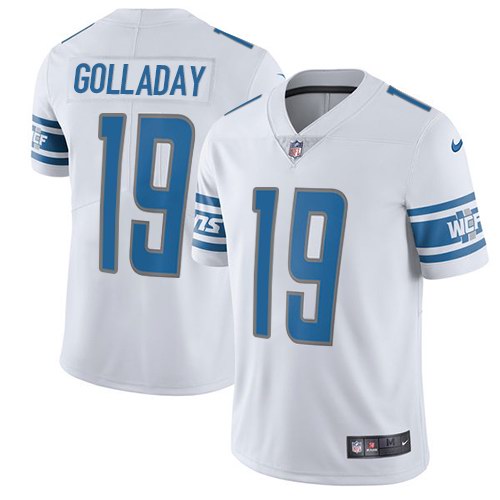 Nike Lions 19 Kenny Golladay White Youth Vapor Untouchable Limited Jersey