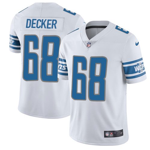 Nike Lions 68 Taylor Decker White Youth Vapor Untouchable Limited Jersey