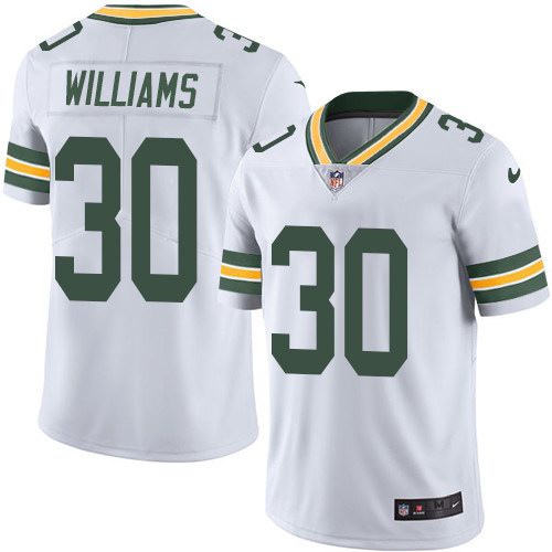 Nike Packers 30 Jamaal Williams White Youth Vapor Untouchable Limited Jersey
