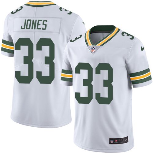 Nike Packers 33 Aaron Jones White Youth Vapor Untouchable Limited Jersey