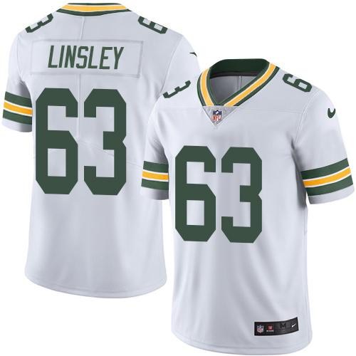Nike Packers 63 Corey Linsley White Youth Vapor Untouchable Limited Jersey