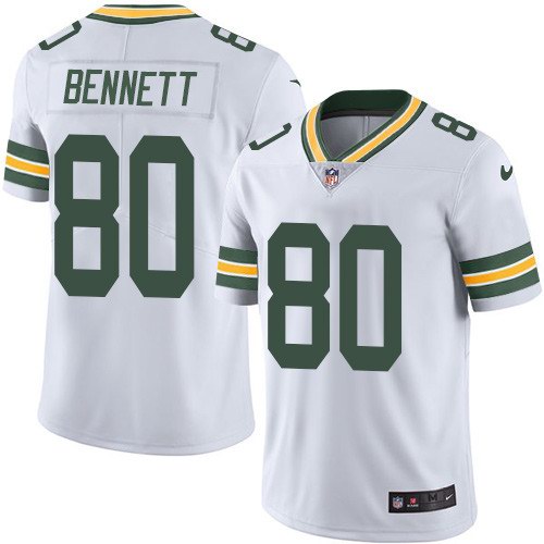 Nike Packers 80 Martellus Bennett White Vapor Untouchable Limited Jersey