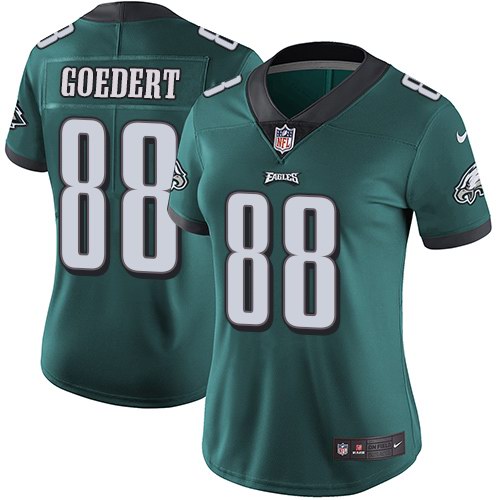 Nike Eagles 88 Dallas Goedert Green Women Vapor Untouchable Limited Jersey