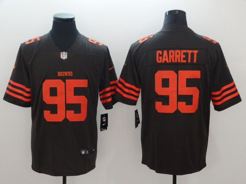 Nike Browns 95 Myles Garrett Brown Color Rush Limited Jersey