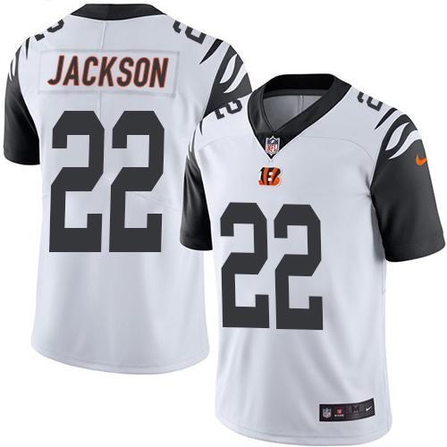 Nike Bengals 22 William Jackson White Youth Color Rush Limited Jersey - Click Image to Close
