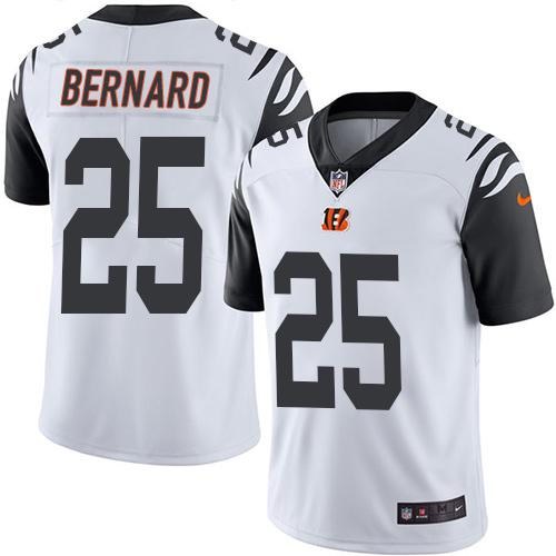 Nike Bengals 25 Giovani Bernard White Color Rush Limited Jersey