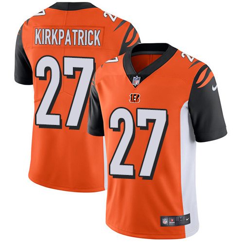 Nike Bengals 27 Dre Kirkpatrick Orange Vapor Untouchable Limited Jersey