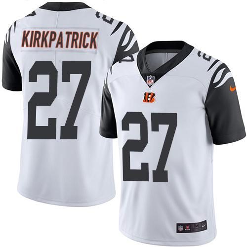 Nike Bengals 27 Dre Kirkpatrick White Youth Color Rush Limited Jersey