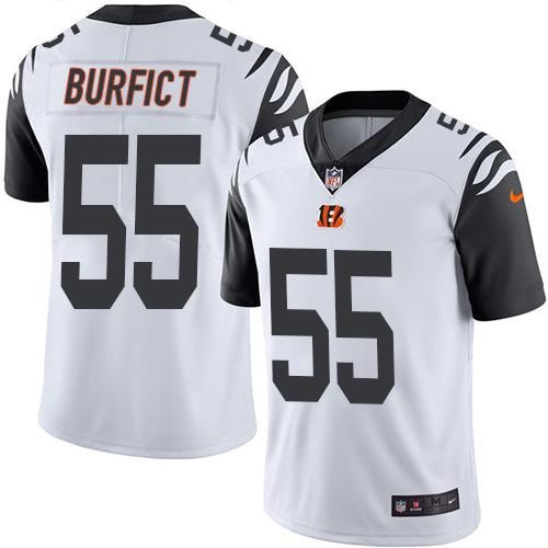 Nike Bengals 55 Vontaze Burfict White Youth Color Rush Limited Jersey