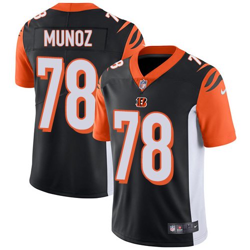 Nike Bengals 78 Anthony Munoz Black Youth Vapor Untouchable Limited Jersey
