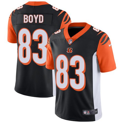 Nike Bengals 83 Tyler Boyd Black Youth Vapor Untouchable Limited Jersey - Click Image to Close