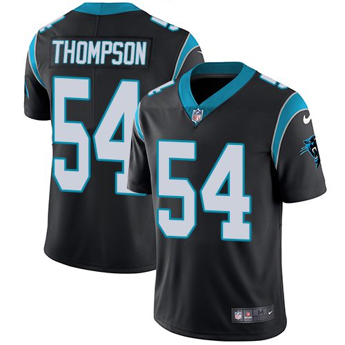 Nike Panthers 54 Shaq Thompson Black Vapor Untouchable Limited Jersey