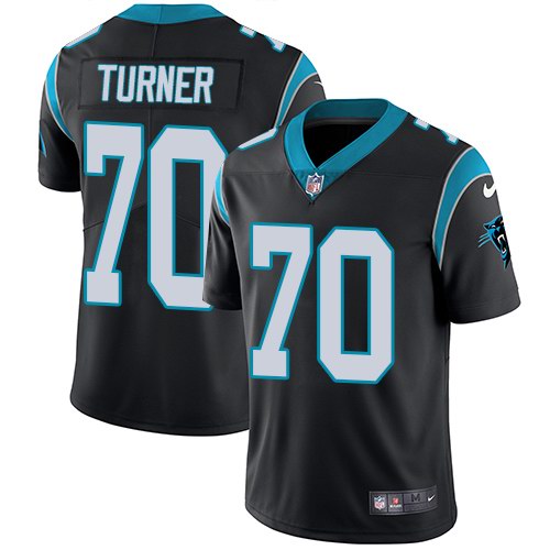 Nike Panthers 70 Trai Turner Black Youth Vapor Untouchable Limited Jersey - Click Image to Close