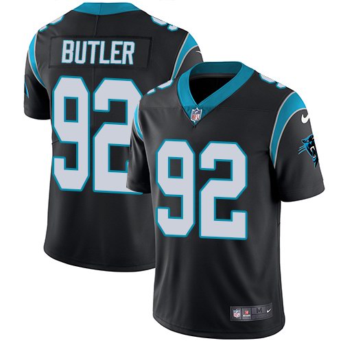 Nike Panthers 92 Vernon Butler Black Vapor Untouchable Limited Jersey