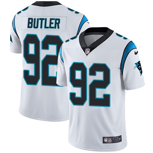 Nike Panthers 92 Vernon Butler White Vapor Untouchable Limited Jersey