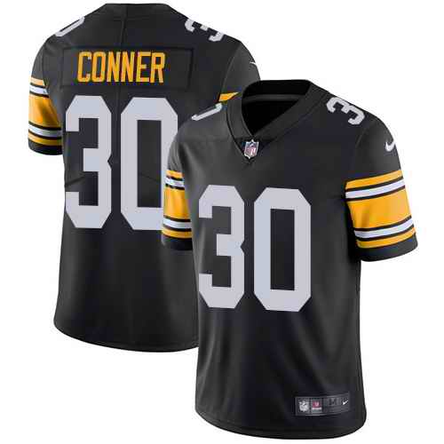 Nike Steelers 30 James Conner Black Alternate Youth Vapor Untouchable Limited Jersey