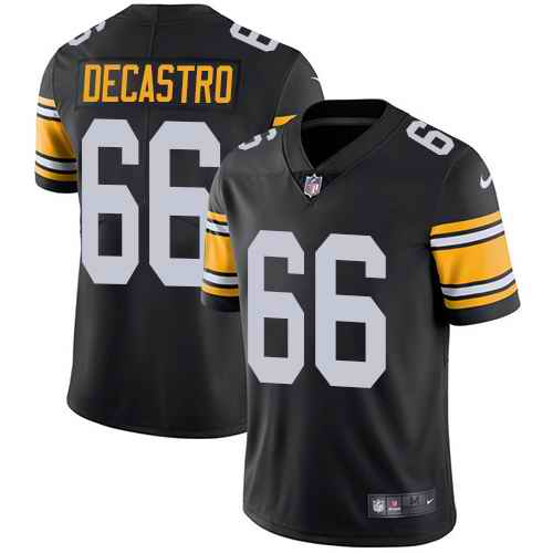 Nike Steelers 66 David DeCastro Black Alternate Vapor Untouchable Limited Jersey
