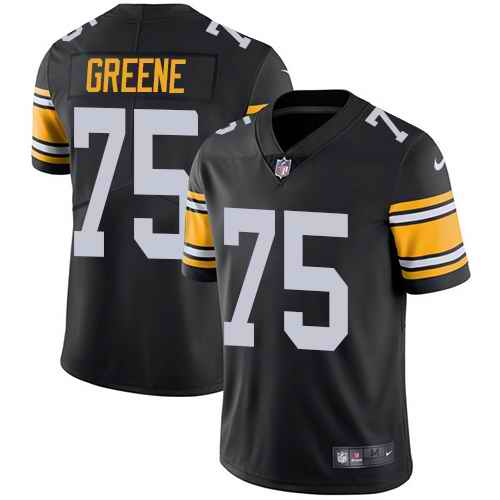 Nike Steelers 75 Joe Greene Black Alternate Vapor Untouchable Limited Jersey