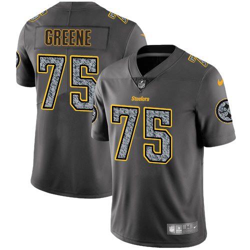 Nike Steelers 75 Joe Greene Gray Static Youth Vapor Untouchable Limited Jersey