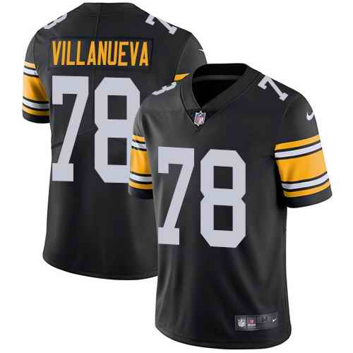 Nike Steelers 78 Alejandro Villanueva Black Alternate Youth Vapor Untouchable Limited Jersey