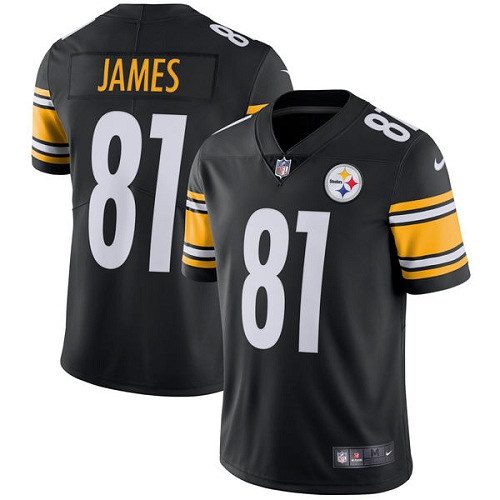Nike Steelers 81 Jesse James Black Youth Vapor Untouchable Limited Jersey