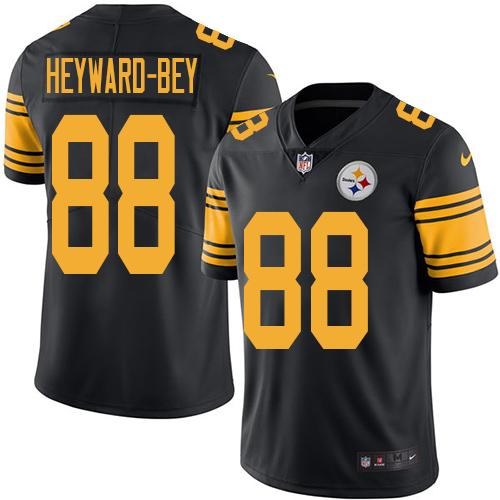 Nike Steelers 88 Darrius Heyward-Bey Black Color Rush Limited Jersey - Click Image to Close