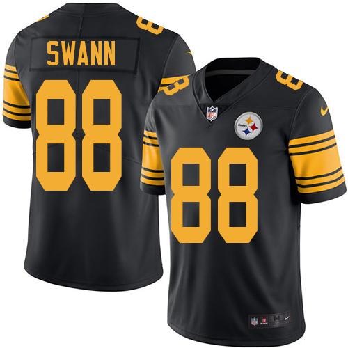 Nike Steelers 88 Lynn Swann Black Color Rush Limited Jersey
