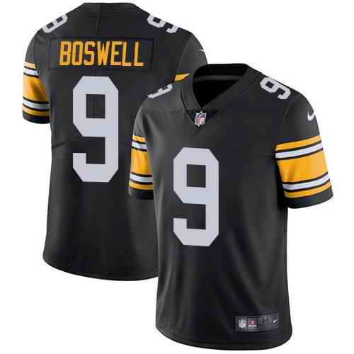 Nike Steelers 9 Chris Boswell Black Alternate Vapor Untouchable Limited Jersey - Click Image to Close