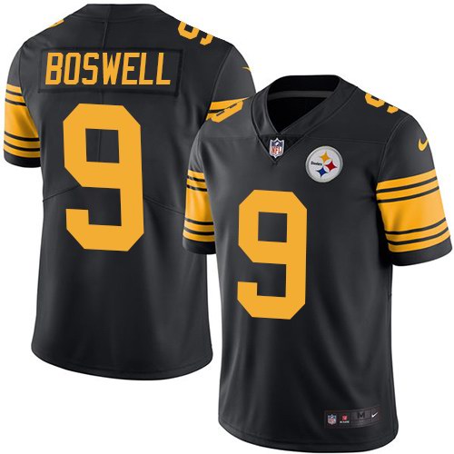 Nike Steelers 9 Chris Boswell Black Youth Color Rush Limited Jersey