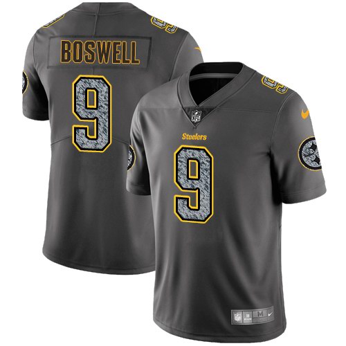 Nike Steelers 9 Chris Boswell Gray Static Vapor Untouchable Limited Jersey