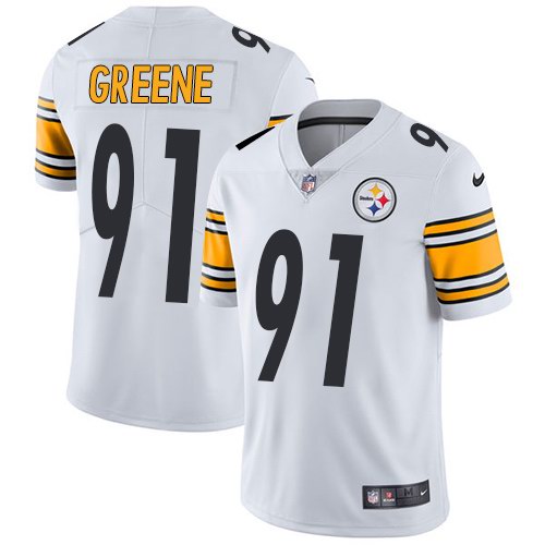 Nike Steelers 91 Kevin Greene White Youth Vapor Untouchable Limited Jersey