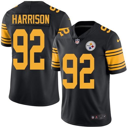 Nike Steelers 92 James Harrison Black Youth Color Rush Limited Jersey