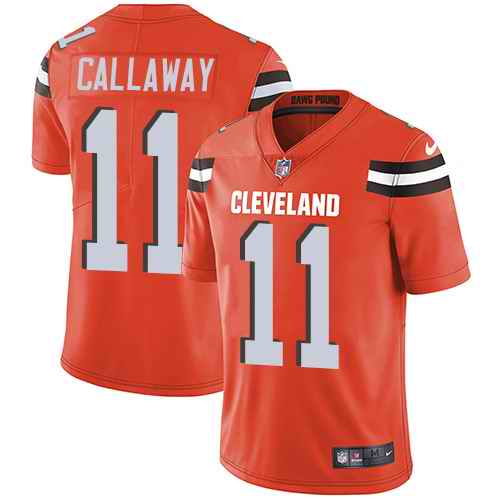 Nike Browns 11 Antonio Callaway Orange Vapor Untouchable Limited Jersey