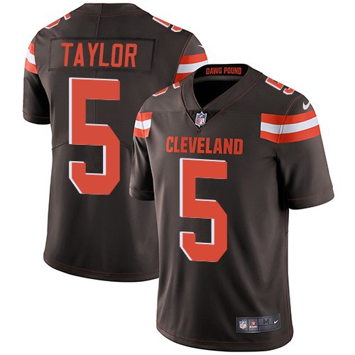 Nike Browns 5 Tyrod Taylor Brown Youth Vapor Untouchable Limited Jersey