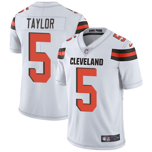 Nike Browns 5 Tyrod Taylor White Youth Vapor Untouchable Limited Jersey