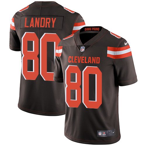Nike Browns 80 Jarvis Landry Brown Vapor Untouchable Limited Jersey