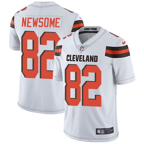 Nike Browns 82 Ozzie Newsome White Youth Vapor Untouchable Limited Jersey
